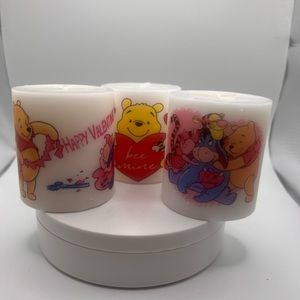 Winnie the Pooh Valentines candle set